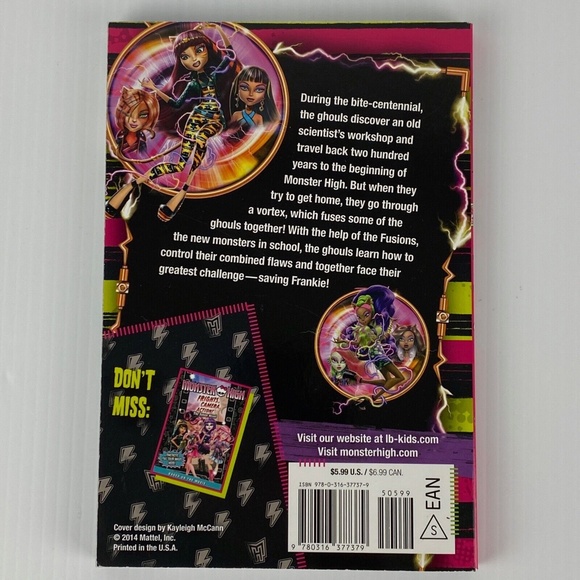 Monster High Freaky Fusion Junior Novel 2014 Paperback Book - Picture 2 of 11
